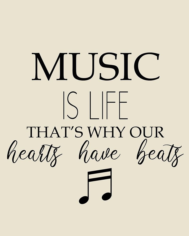 Music is Life art print by Kimberly Allen for $57.95 CAD