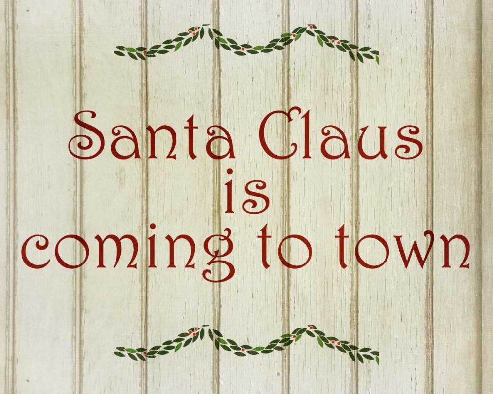 Santa Claus is Coming art print by Kimberly Allen for $57.95 CAD