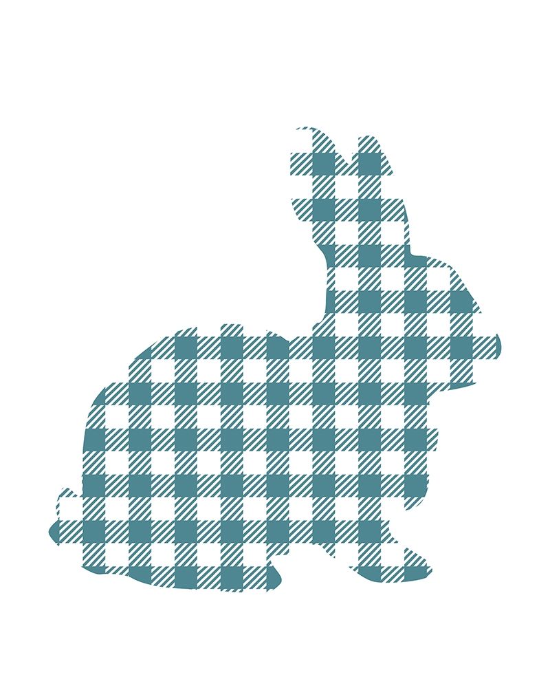 Bunny Gingham 1 art print by Kimberly Allen for $57.95 CAD