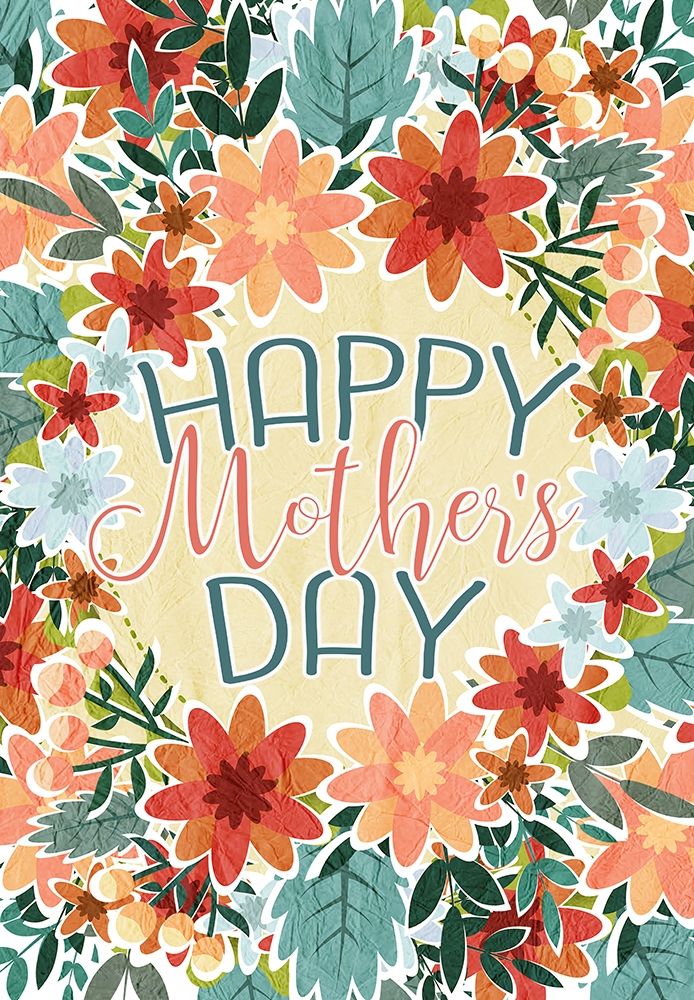Happy Mothers Day Floral art print by Kimberly Allen for $57.95 CAD