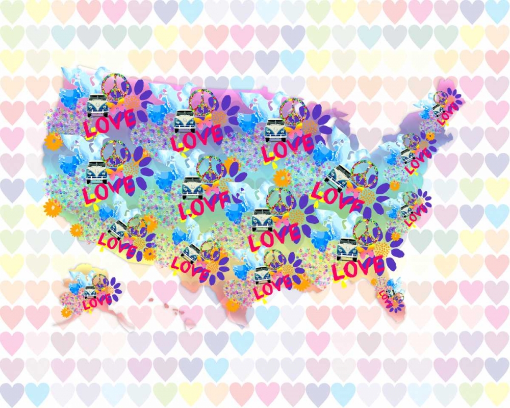 Groovy Love art print by Kimberly Allen for $57.95 CAD
