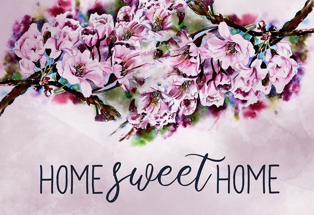 Home Sweet Home Cherry Blossoms art print by Kimberly Allen for $57.95 CAD