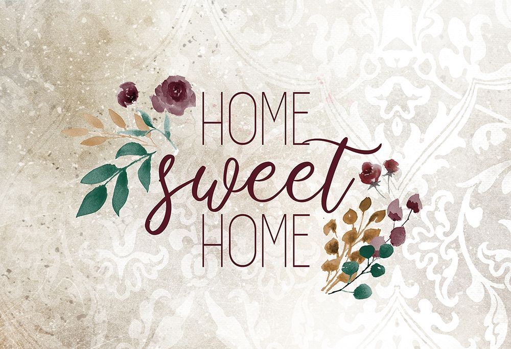 Home Sweet Home Floral 2 art print by Kimberly Allen for $57.95 CAD