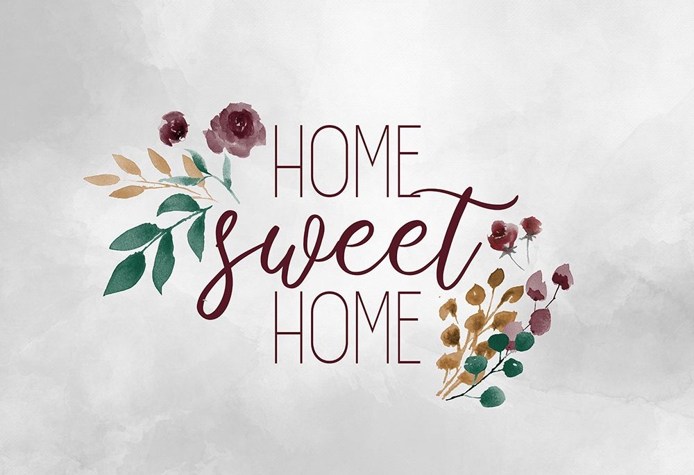 Home Sweet Home Floral art print by Kimberly Allen for $57.95 CAD