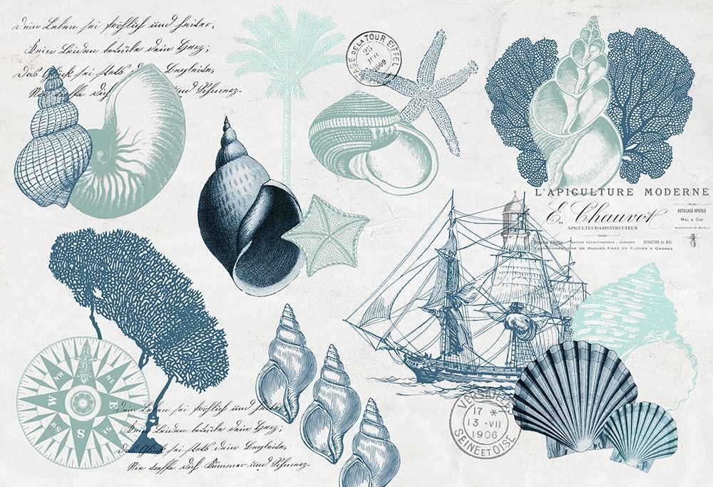 Sea Blues 6 art print by Kimberly Allen for $57.95 CAD