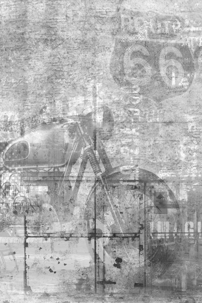 Route 66 Black and White art print by Kimberly Allen for $57.95 CAD