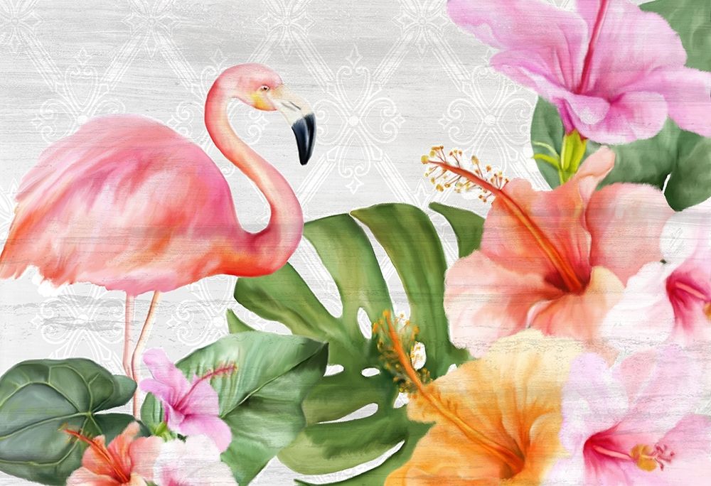 Flamingo Palm art print by Kimberly Allen for $57.95 CAD