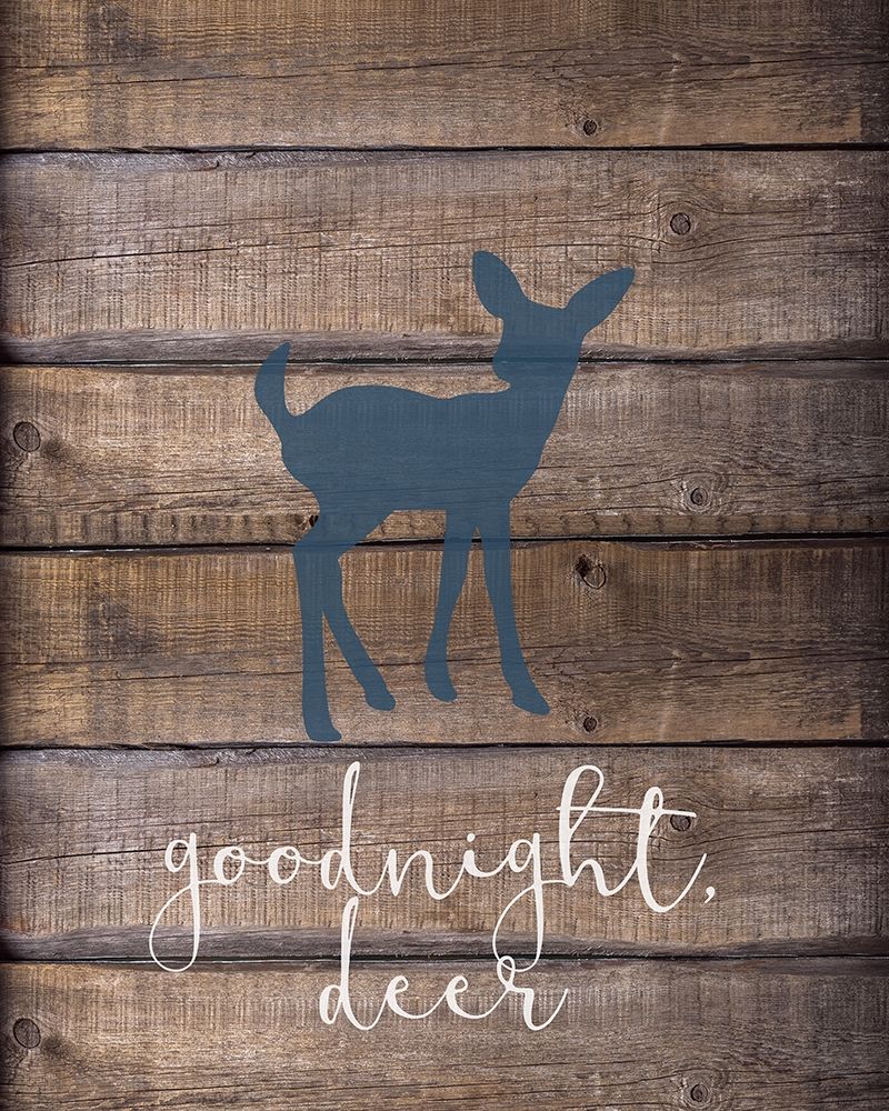 Goodnight Deer Blue art print by Kimberly Allen for $57.95 CAD