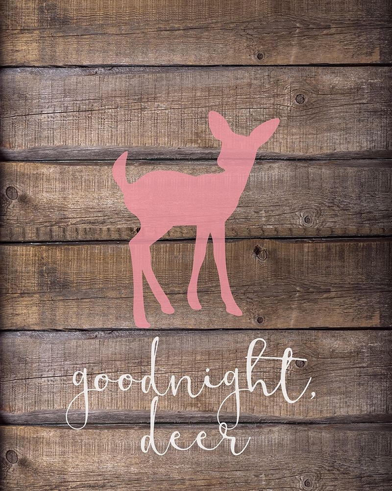 Goodnight Deer Pink art print by Kimberly Allen for $57.95 CAD