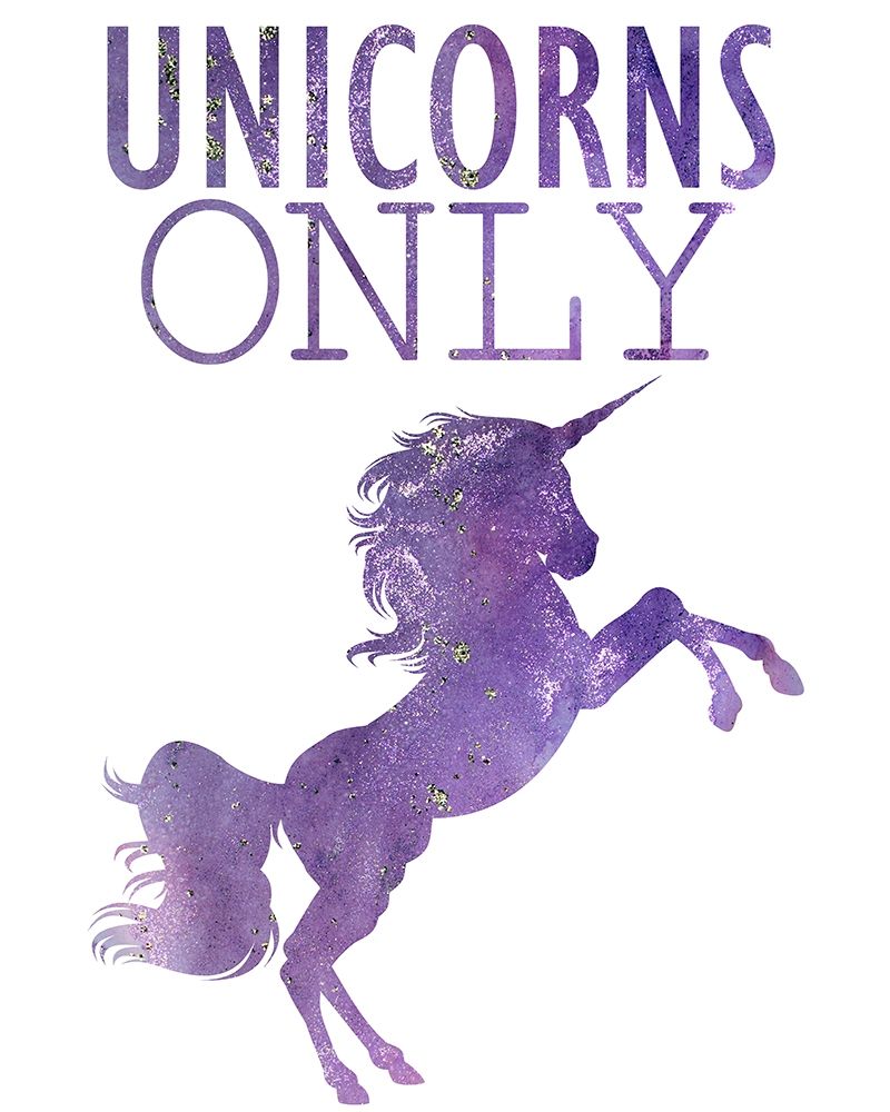 Unicorns Only A art print by Kimberly Allen for $57.95 CAD