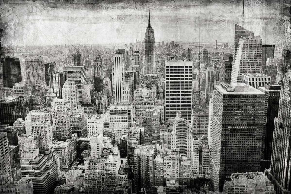 Manhattan Fom The Sky art print by Kimberly Allen for $57.95 CAD
