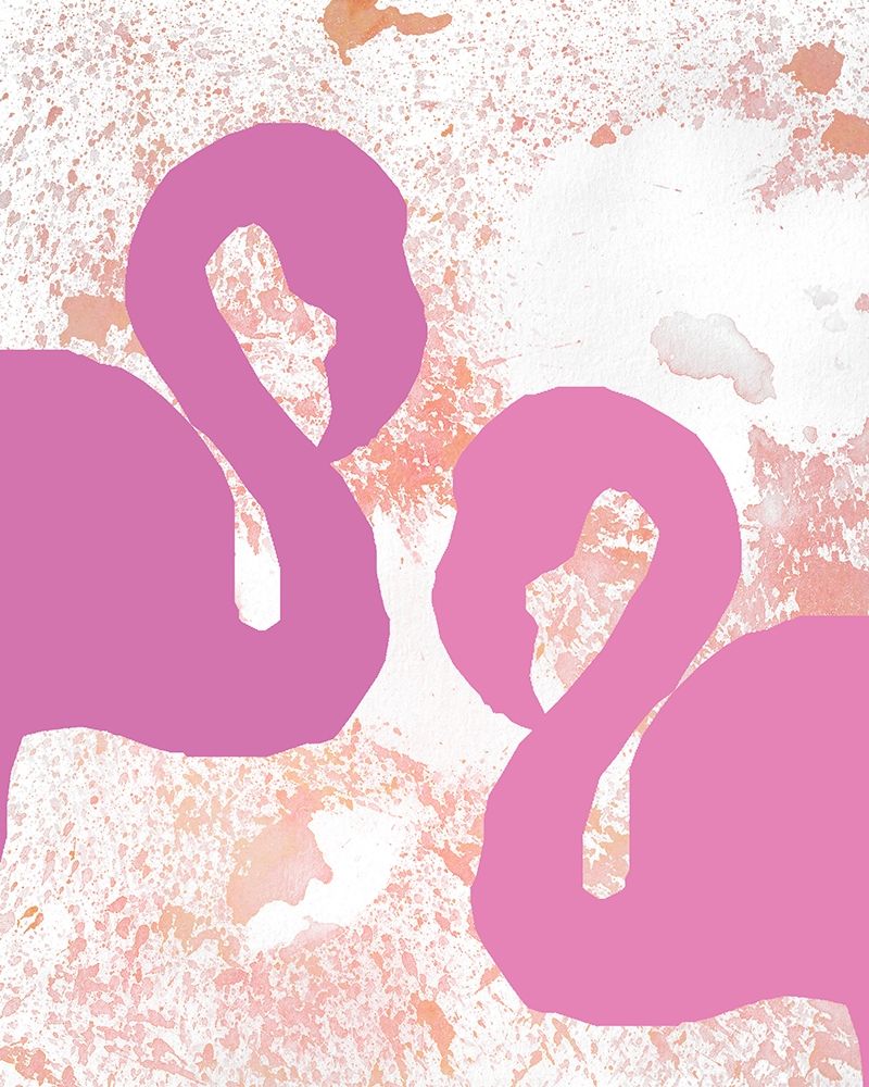 Flamingo Love 2 art print by Kimberly Allen for $57.95 CAD