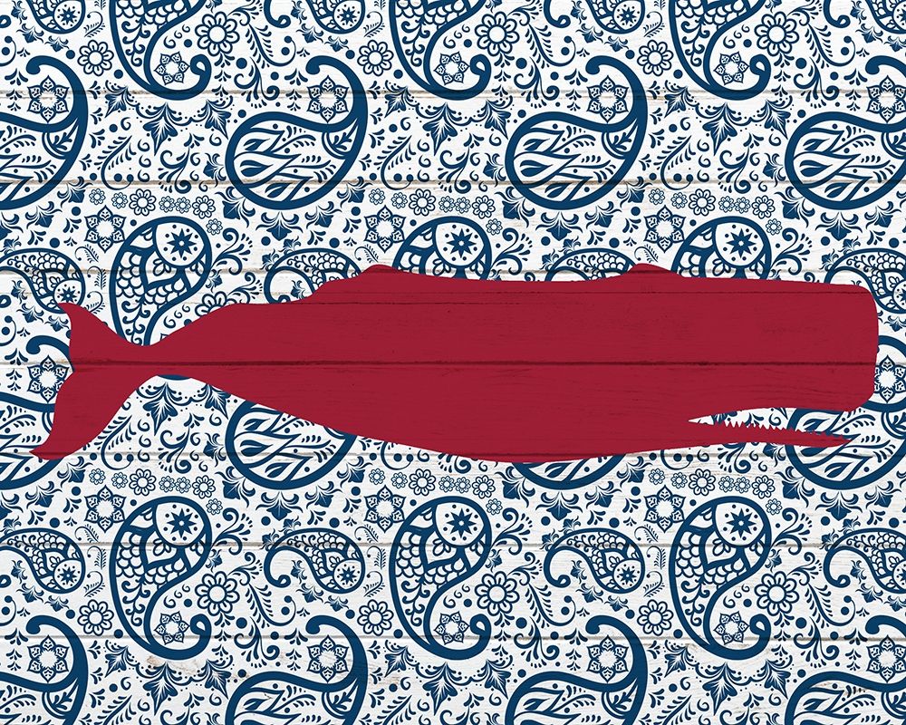 Paisley Whale 1 art print by Kimberly Allen for $57.95 CAD