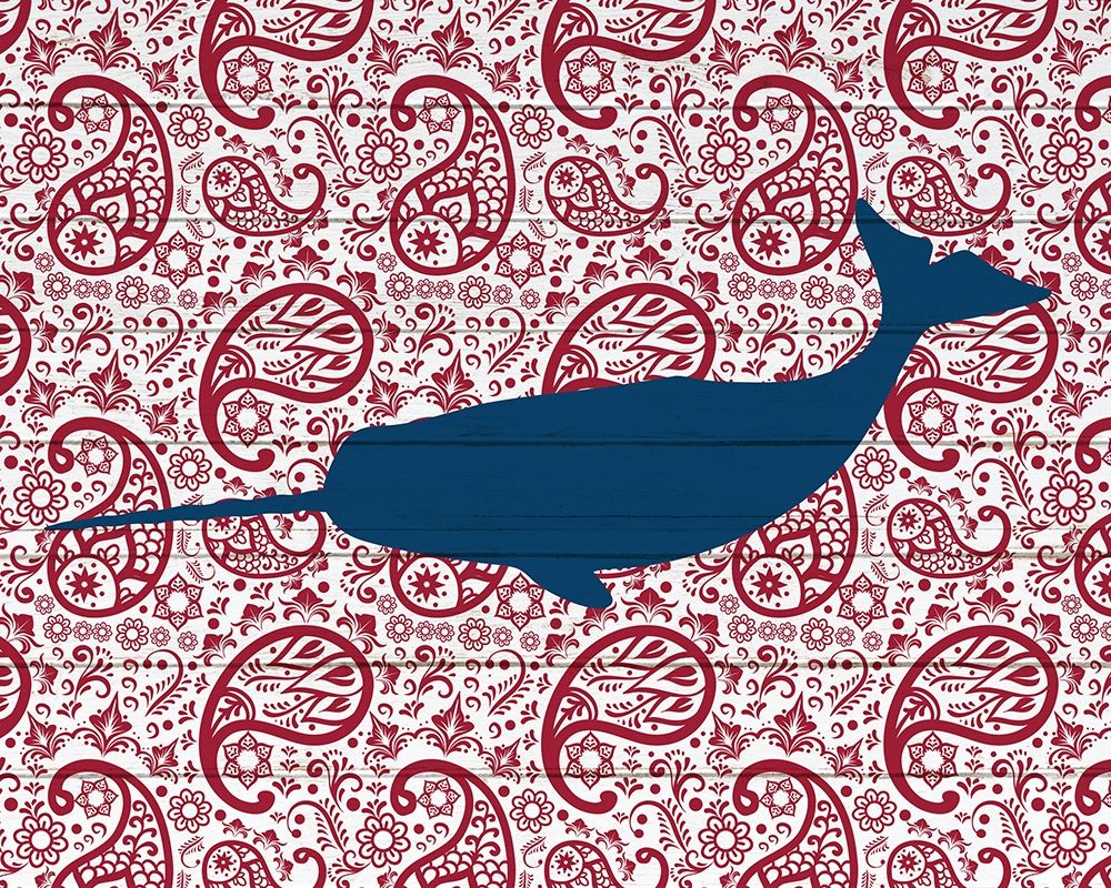 Paisley Whale 2 art print by Kimberly Allen for $57.95 CAD