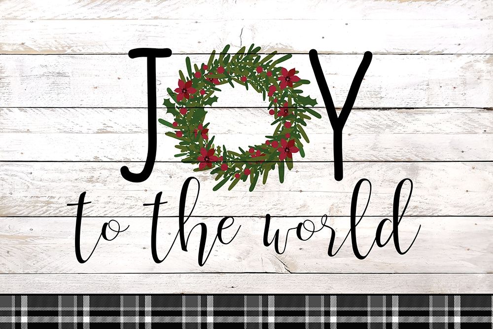Joy to the World Wreath art print by Kimberly Allen for $57.95 CAD