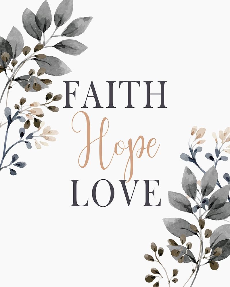 Faith Hope Love art print by Kimberly Allen for $57.95 CAD