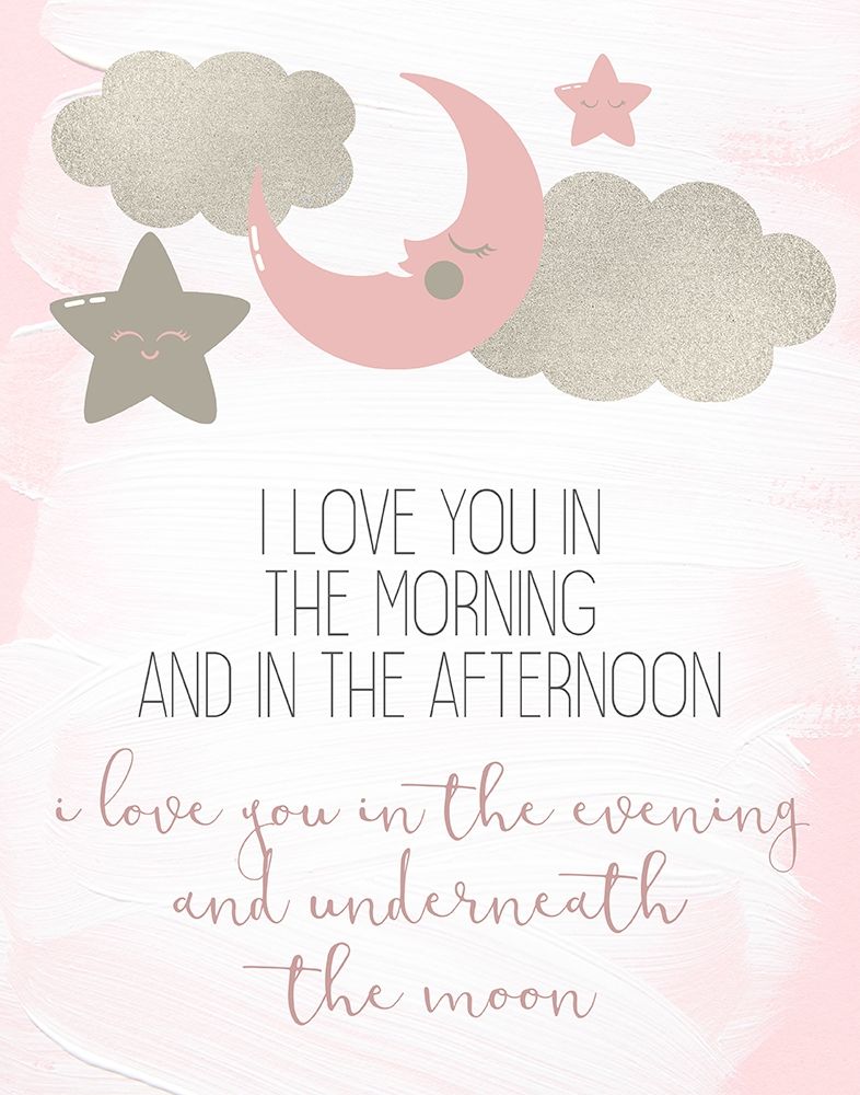 I Love You In Pink art print by Kimberly Allen for $57.95 CAD