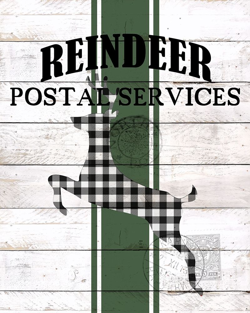 Postal Service Plaid art print by Kimberly Allen for $57.95 CAD
