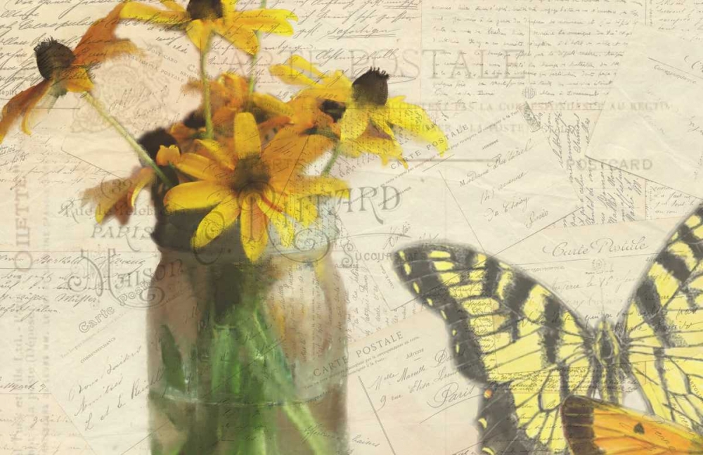 Carte Postale Sunflowers art print by Kimberly Allen for $57.95 CAD