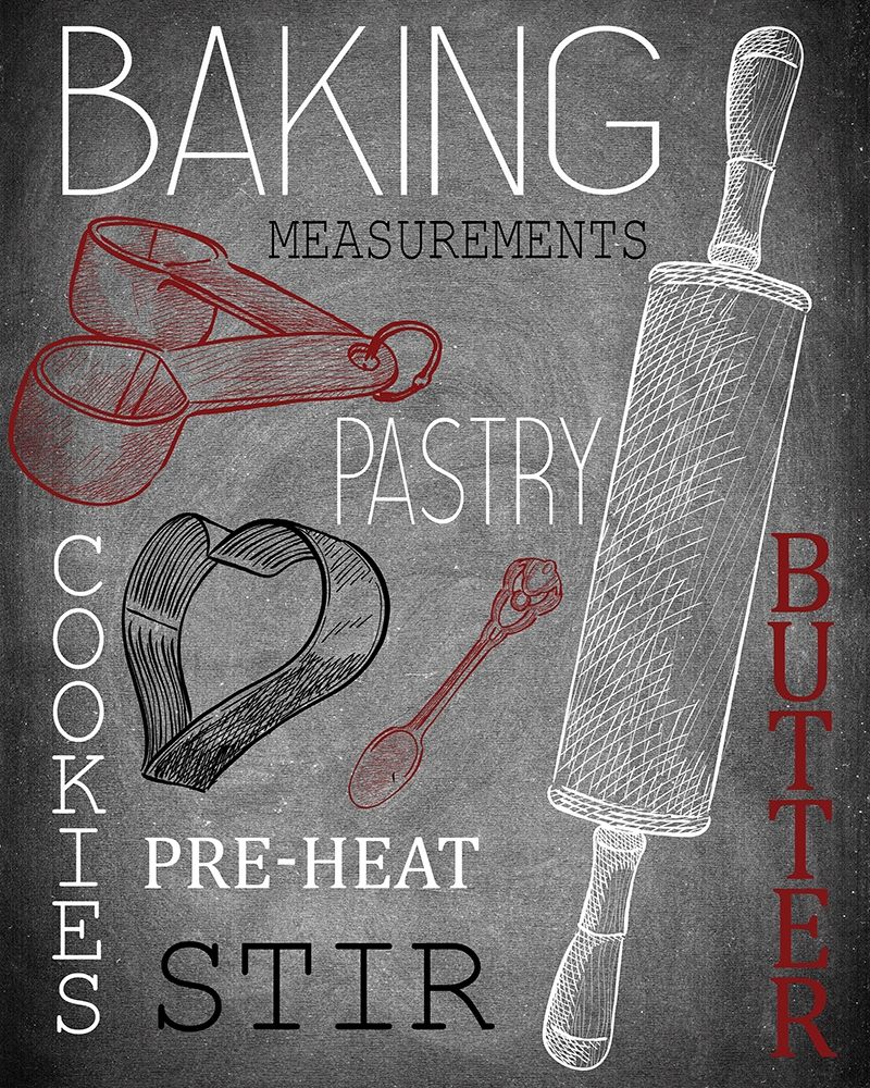 Lets Bake Red art print by Kimberly Allen for $57.95 CAD