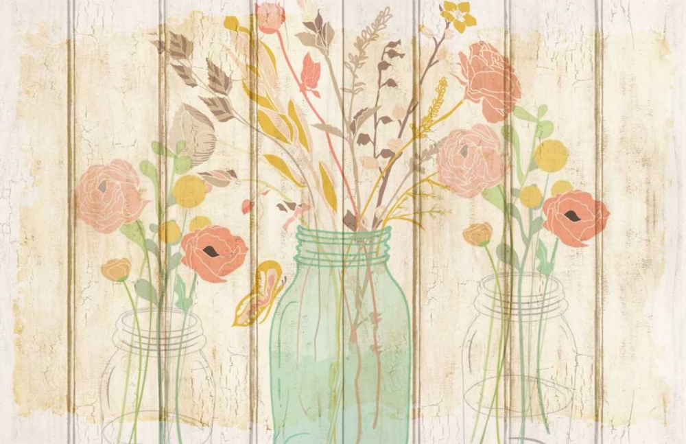 Summer Bloom Jars art print by Kimberly Allen for $57.95 CAD