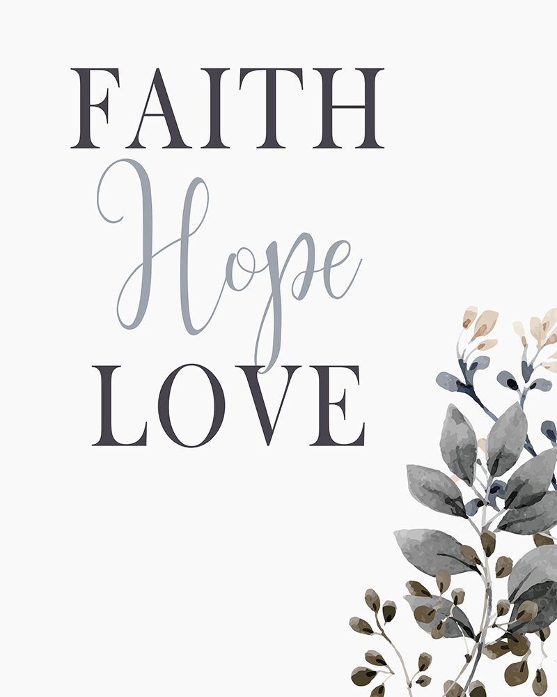 Faith Hope Love art print by Kimberly Allen for $57.95 CAD