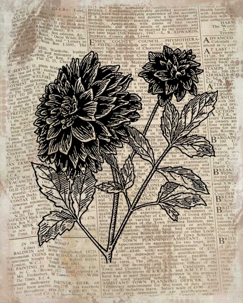 Floral On Print 1 art print by Kimberly Allen for $57.95 CAD