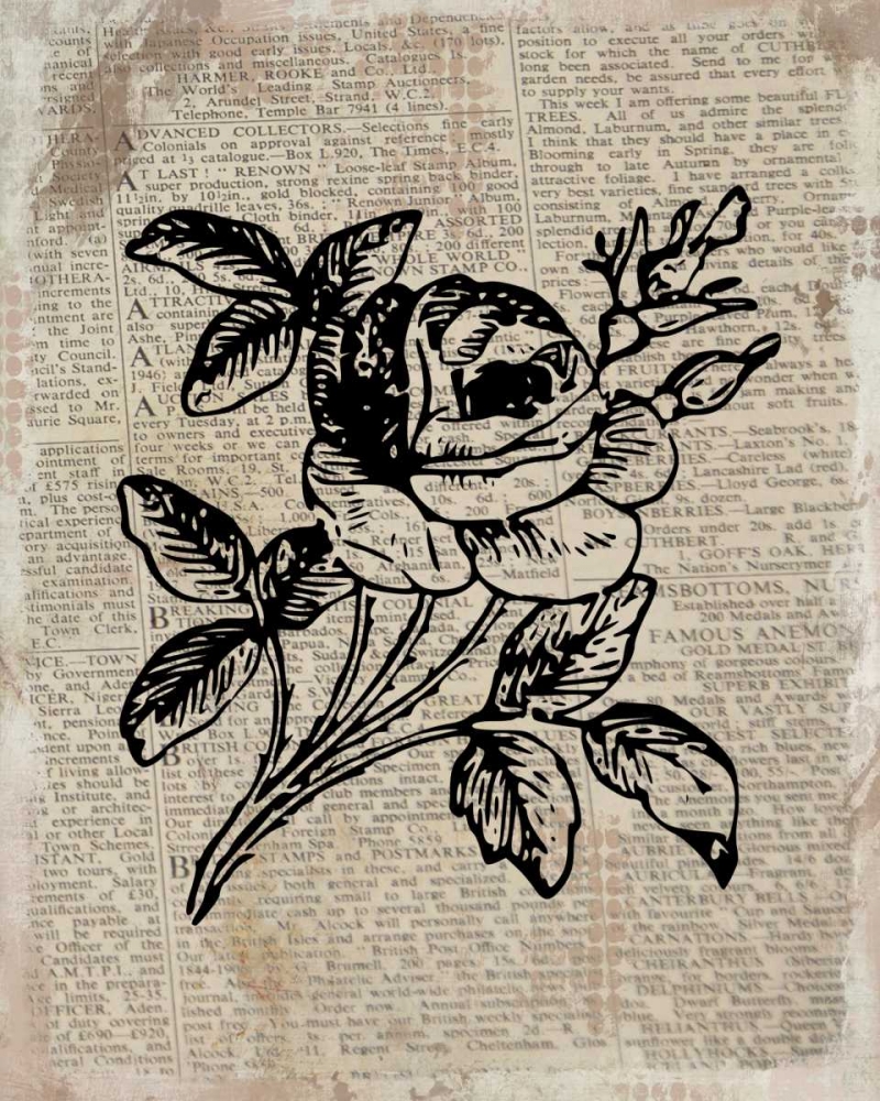Floral On Print 2 art print by Kimberly Allen for $57.95 CAD