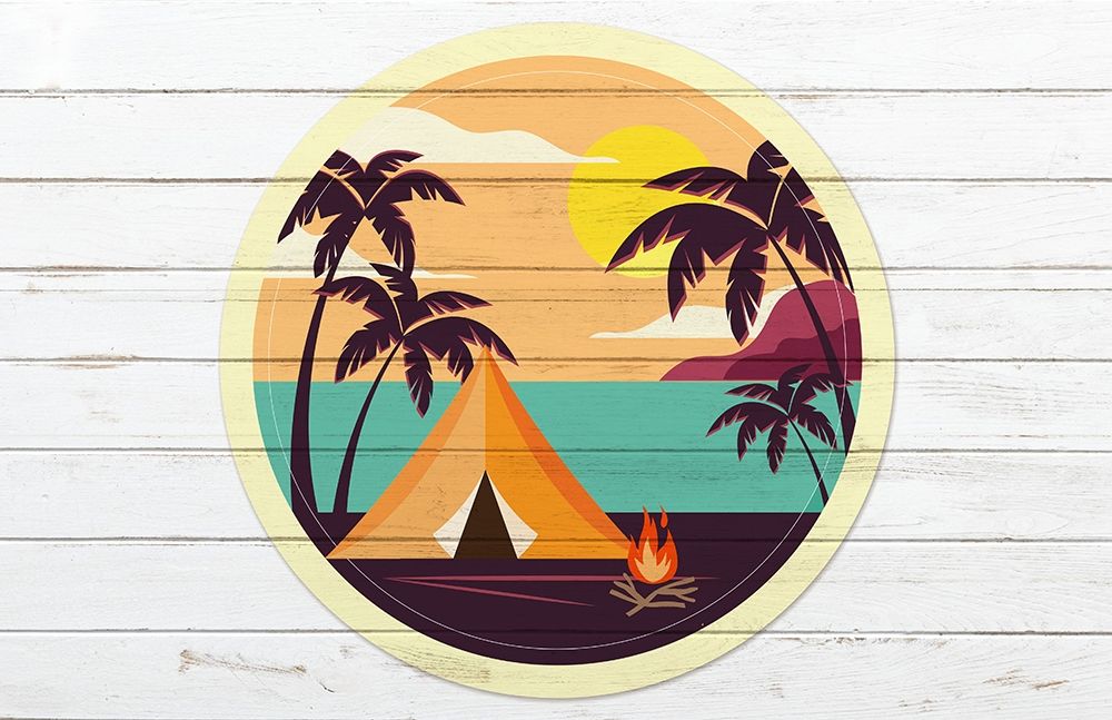 Beach Tent A art print by Kimberly Allen for $57.95 CAD