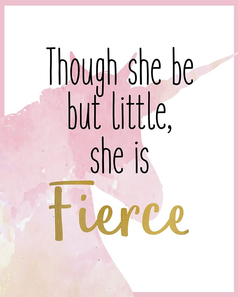 She is Fierce 1 Unicorn art print by Kimberly Allen for $57.95 CAD