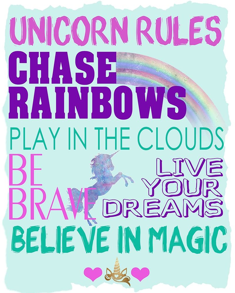Unicorn Rules art print by Kimberly Allen for $57.95 CAD