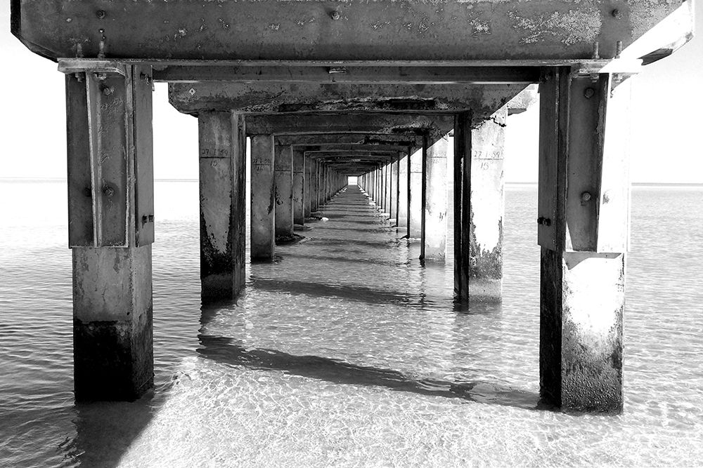 Beach Pier art print by Kimberly Allen for $57.95 CAD