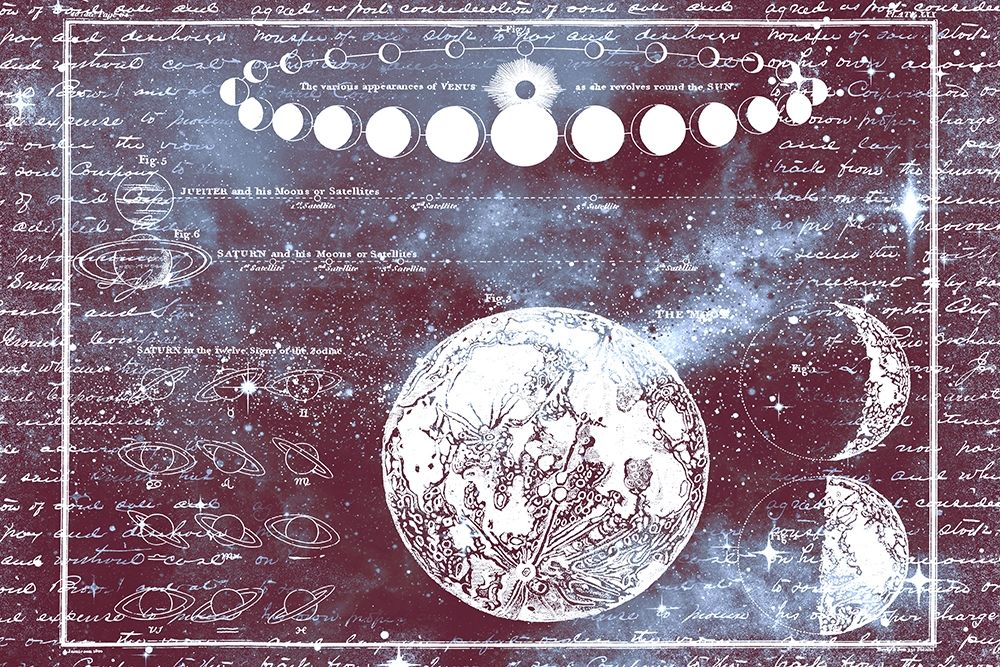 The Moon Chart art print by Kimberly Allen for $57.95 CAD