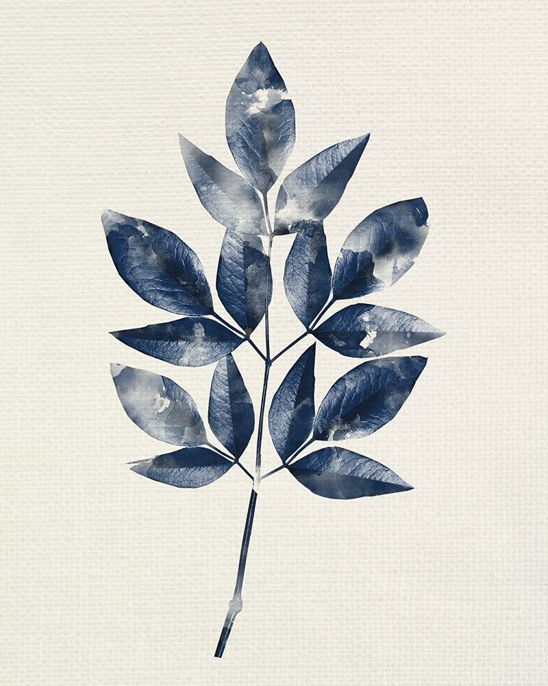 Indigo Leaves 1 art print by Kimberly Allen for $57.95 CAD