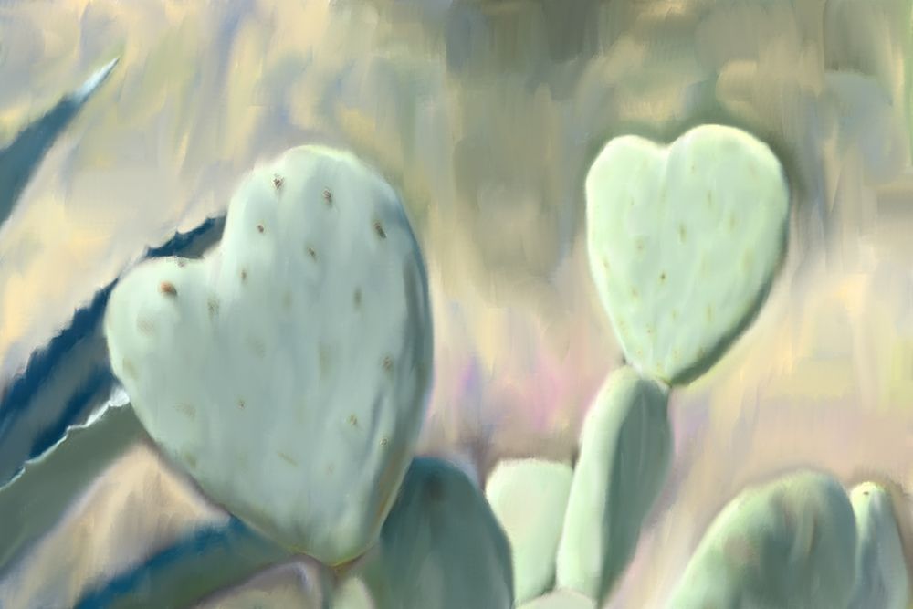 Cactus Heart art print by Kimberly Allen for $57.95 CAD