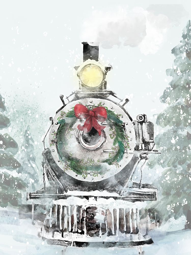 Winter Train Aproaches art print by Kimberly Allen for $57.95 CAD