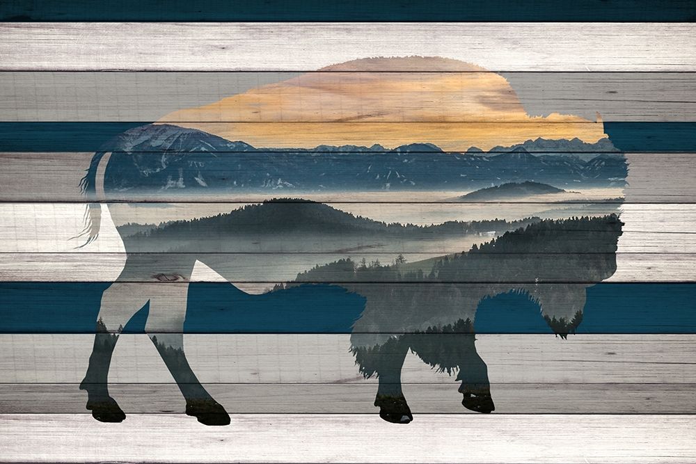 Bison Mountain Range art print by Kimberly Allen for $57.95 CAD