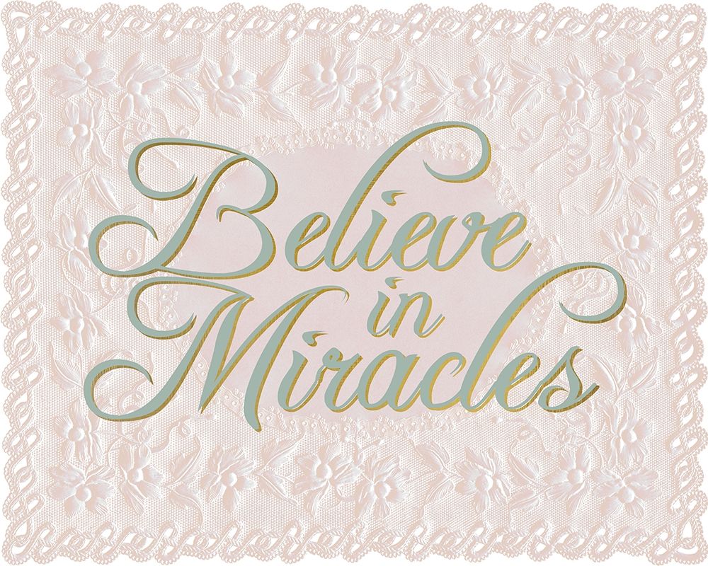 Believe in Miracles Lace art print by Kimberly Allen for $57.95 CAD
