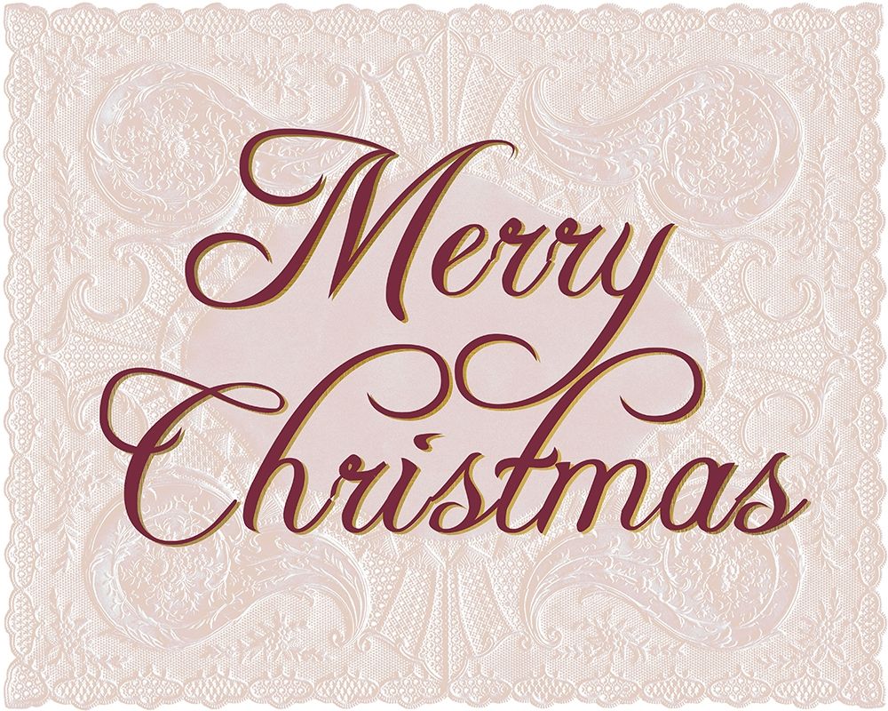 Merry Christmas Lace art print by Kimberly Allen for $57.95 CAD