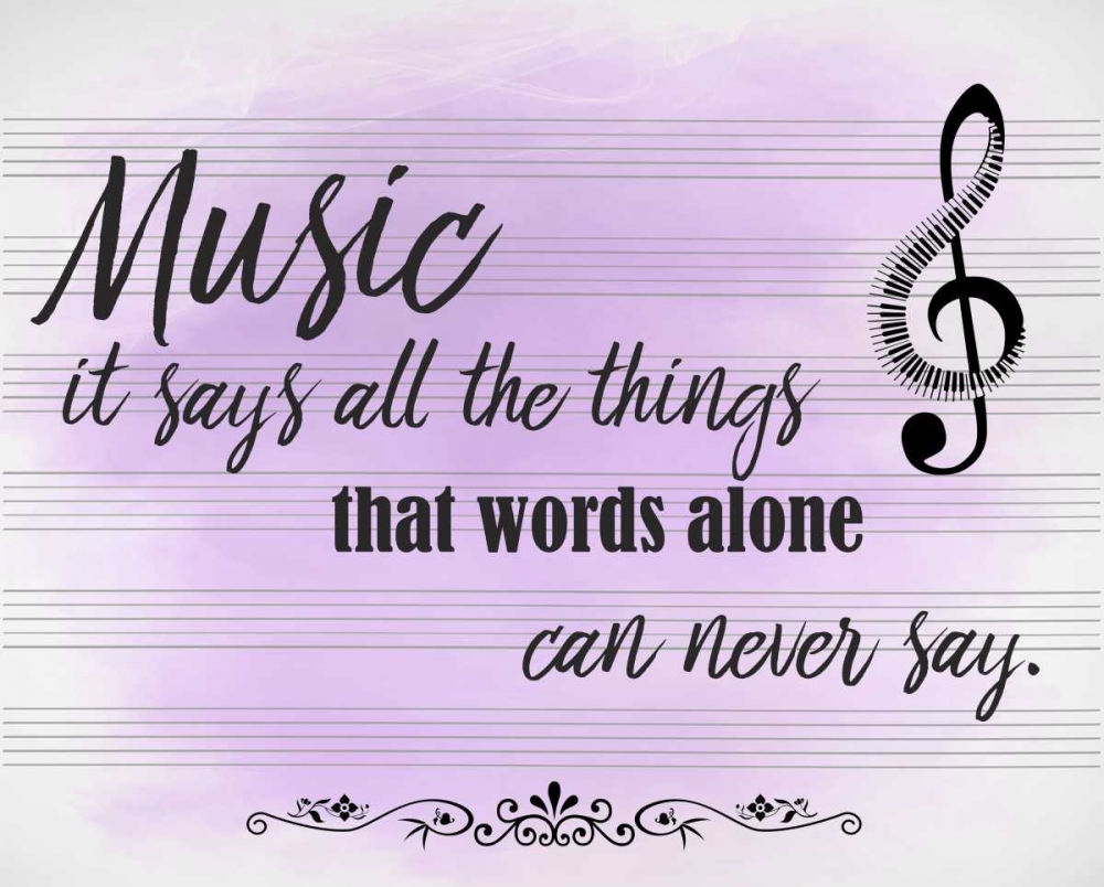 Music it Says art print by Kimberly Allen for $57.95 CAD