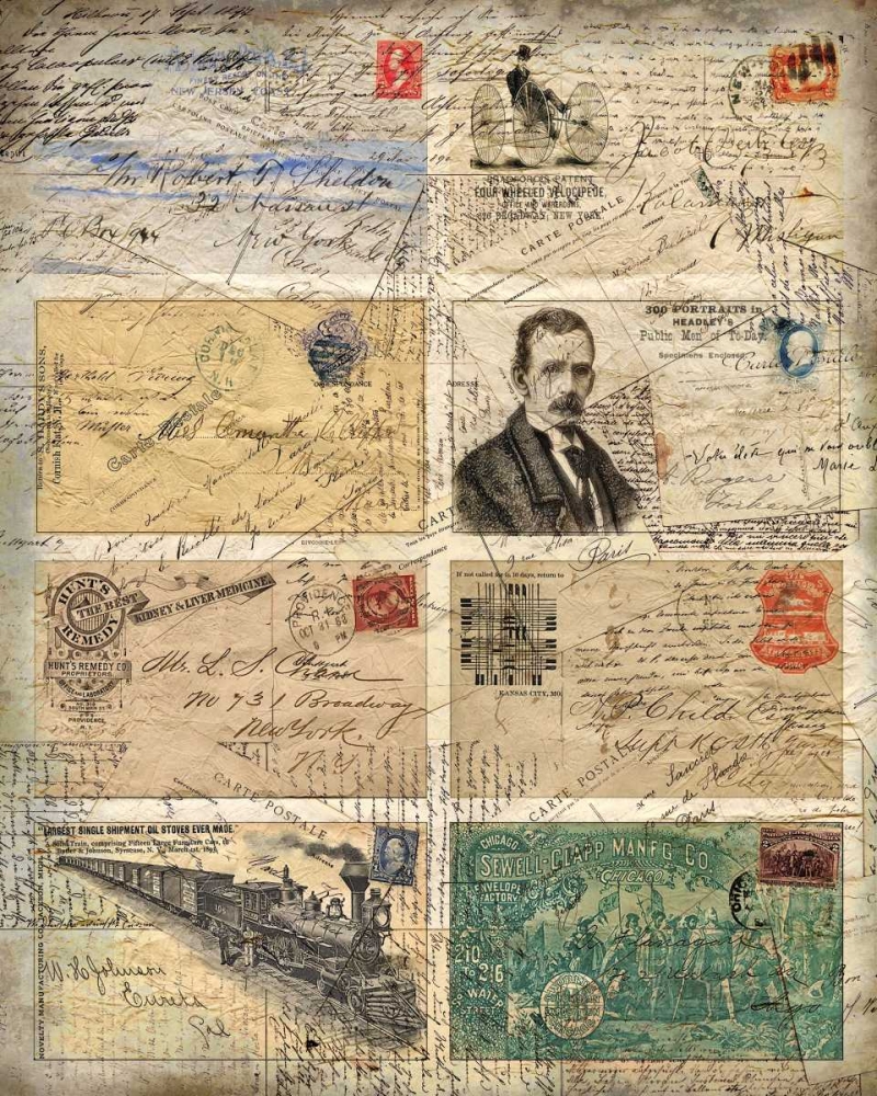 Vintage Envelopes art print by Kimberly Allen for $57.95 CAD