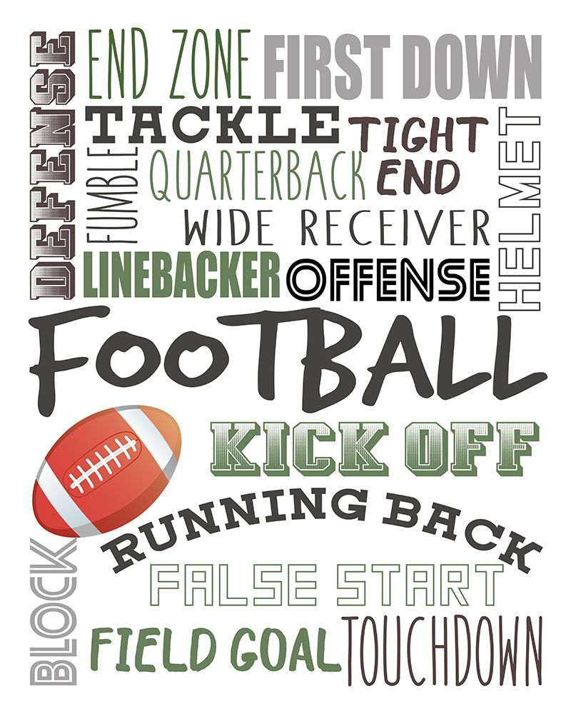 Football art print by Kimberly Allen for $57.95 CAD