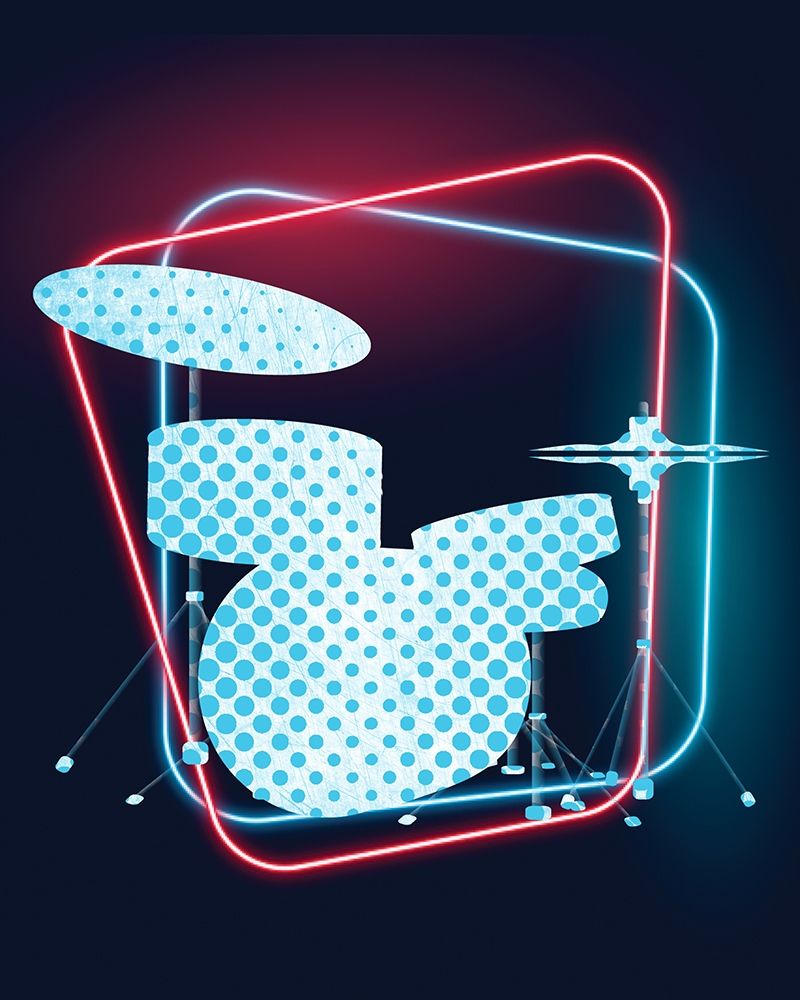 Neon Music 2 art print by Kimberly Allen for $57.95 CAD