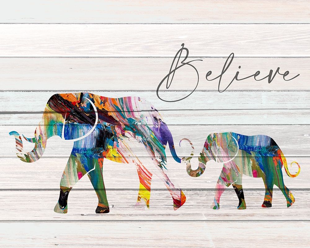 Believe Elephant art print by Kimberly Allen for $57.95 CAD