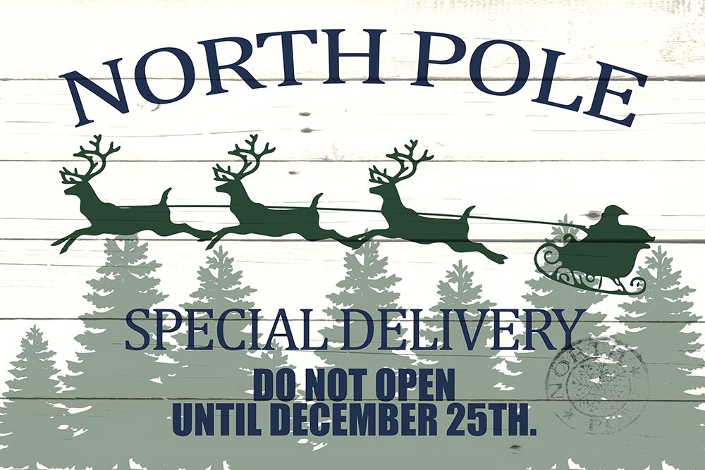 North Pole Special Delivery art print by Kimberly Allen for $57.95 CAD