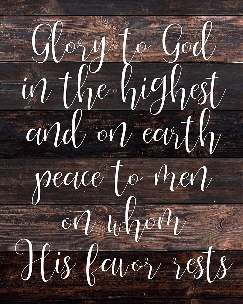 Glory to God in the Highest art print by Kimberly Allen for $57.95 CAD