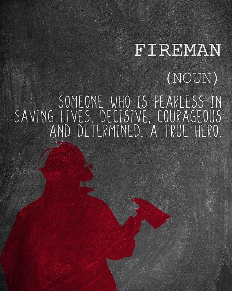 A Fireman art print by Kimberly Allen for $57.95 CAD