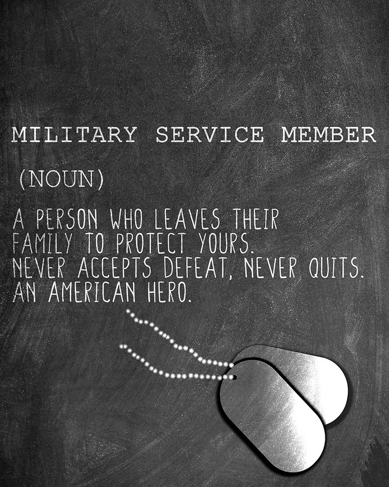 A Military Service Member art print by Kimberly Allen for $57.95 CAD
