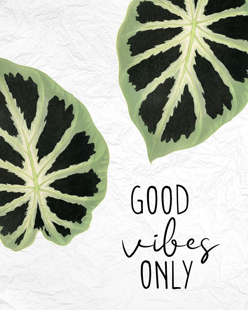 Good Vibes Leaves art print by Kimberly Allen for $57.95 CAD
