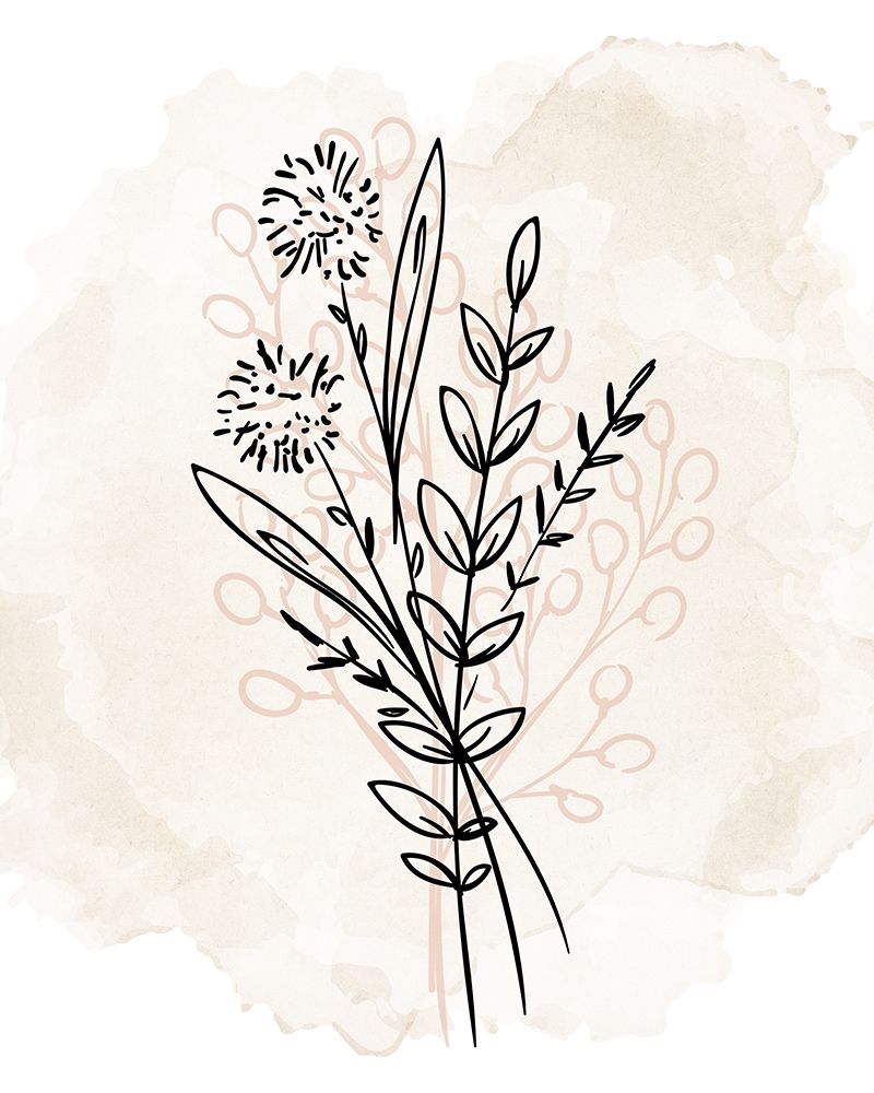 Floral Sketch 1 art print by Kimberly Allen for $57.95 CAD